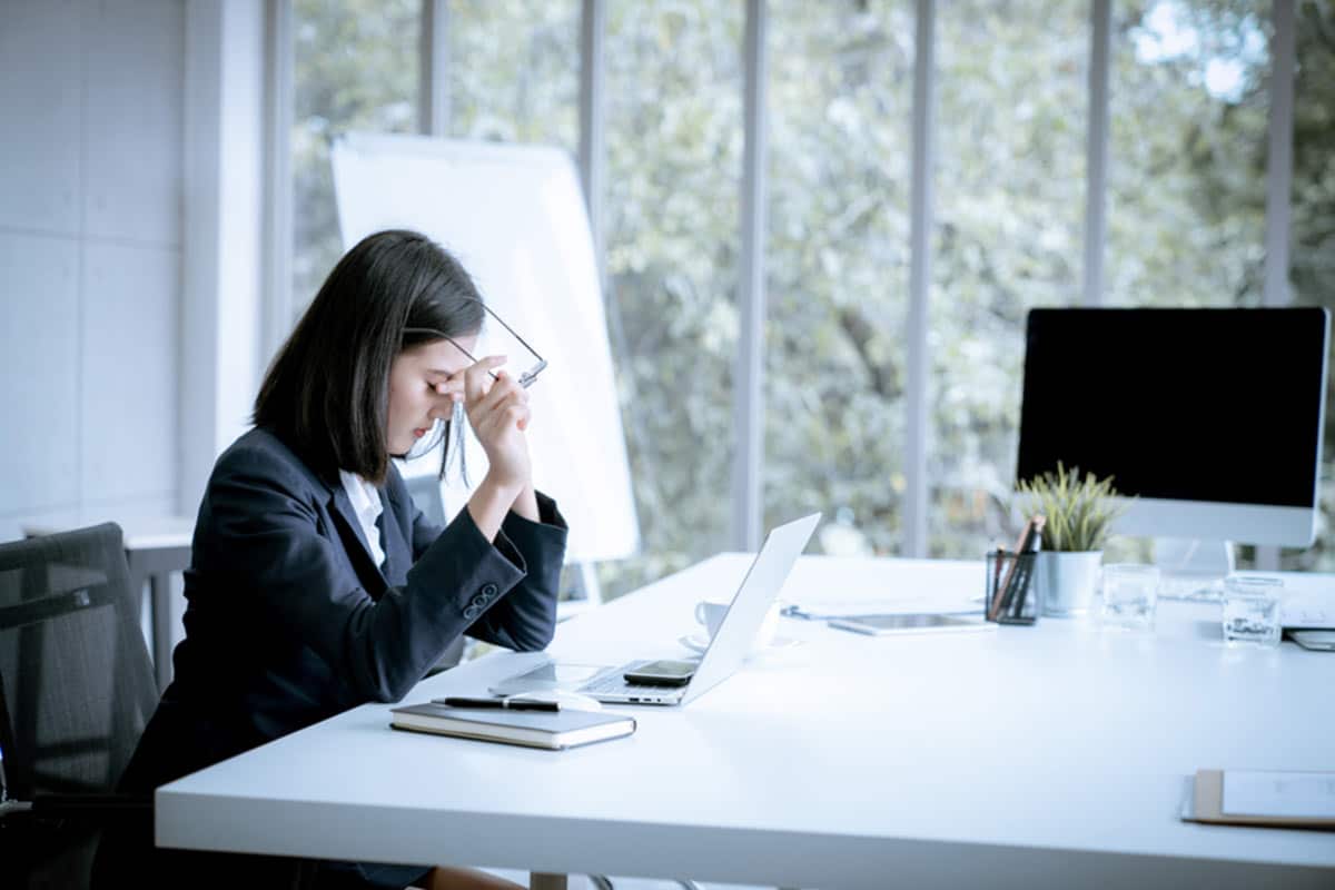 Lawyer looking frustrated by law firm marketing