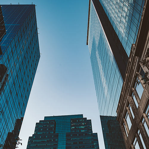 High rise office towers on Rice Howard Way