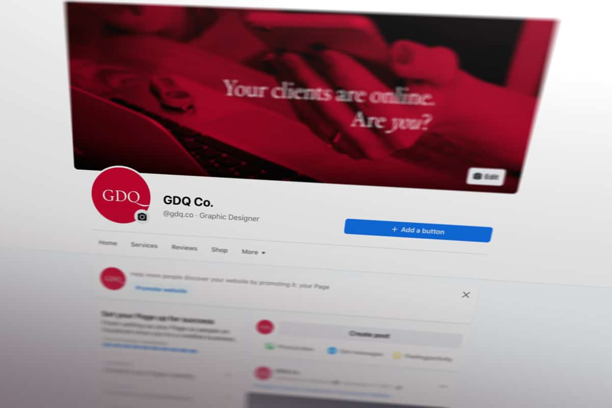 Facebook profile page for GDQ.co